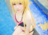 Cosplay福利/出包王女金色暗影泳装无下限cos福利