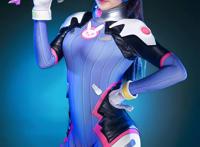 Cosplay福利/守望先锋紧身胶衣D.Va cos图片,性感COS全身图集