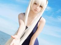 Cosplay福利/缘之空 萌妹死库水泳装 COS福利