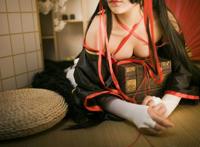 Cosplay福利/《球球大作战》白丝绝对领域少女 夜夜卡哇伊夜夜COSPLAY