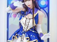 Cosplay福利/蓝裙绝对领域少女 偶像大师 灰姑娘女孩 涩谷凛COSPLAY