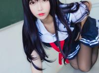 Cosplay福利/《黑丝学姐你别走》路人女主的养成方法霞之丘诗羽COSPLAY