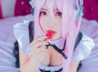 Cosplay福利/黑丝网袜兔女郎 超级索尼子索尼子COSPLAY  cn:冷链