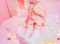 Cosplay福利/白丝绝对领域睡衣小萝莉 魔法少女育成计划眠眠COSPLAY