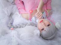 Cosplay福利/白丝绝对领域粉色少女 R从零开始的异世界生活艾米莉娅COSPLAY