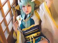 Cosplay福利/白丝过膝袜古装软妹 清姬 COSPLAY  cn:瓜希