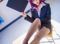 Cosplay福利/Fate/Grand Order斯卡哈COSPLAY黑丝教师  cn:魅瞳瞳瞳w