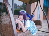 Cosplay福利/黑丝女仆装 路人女主的养成方法霞之丘詩羽COSPLAY美图欣赏  cn:大型猫科-决JURI