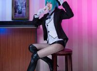 Cosplay福利/VOCALOID初音未来COSPLAY，你们爱的渔网袜