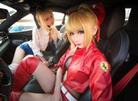Cosplay福利/二次元车模写真，性感赛车女郎