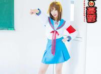 Cosplay福利/黑丝制服绝对领域少女 凉宫春日COSPLAY