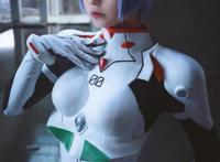Cosplay福利/新世纪福音战士绫波丽，白色乳胶衣COSPLAY