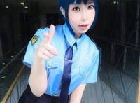 Cosplay福利/生死回放钟妍COSPLAY，女警制服