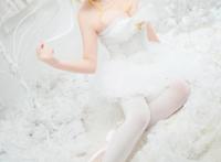 Cosplay福利/绚濑绘里同人芭蕾白丝cosplay