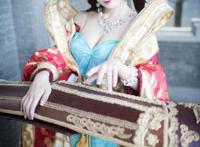 Cosplay福利/韩国萌妹AZA琴女娑娜古琴风福利cosplay