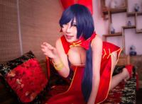 Cosplay福利/东条希同人旗袍萌妹爆乳COS