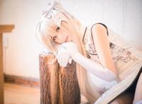 Cosplay福利/清纯软妹春日野穹白丝旗袍COS