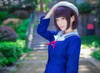 Cosplay福利/清纯萌妹加藤惠制服COS