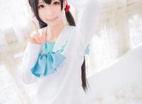 Cosplay福利/白丝萝莉矢泽妮可日常水手服COS