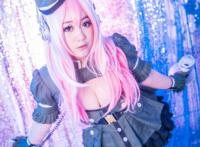 Cosplay福利/美少女索尼子军装COS