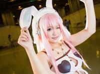 Cosplay福利/广州漫展萌妹索尼子精美COS