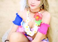 Cosplay福利/南小鸟泳装觉醒伪娘反串COS