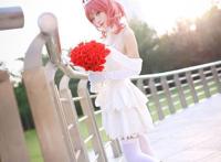 Cosplay福利/萌妹西木野真姬婚纱COS