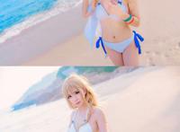 Cosplay福利/萌妹《龙与虎》逢坂大河泳装COS