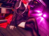 Cosplay福利/《罪恶王冠》楪祈黑色唱片封面COS