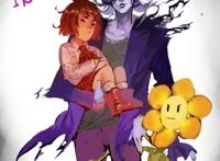  undertale小花用藤蔓缠frisk中文汉化本全彩