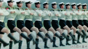 中国女兵阅兵动态图片(点击浏览下一张趣图)