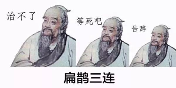 治不了 等死吧 告辞 扁鹊三连表情