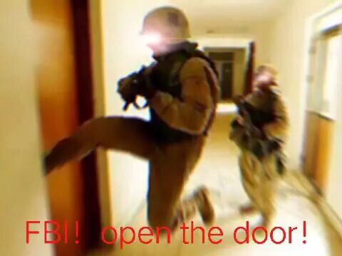 FBI open the door！(点击浏览下一张趣图)