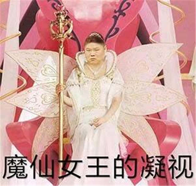 魔仙女王的凝视表情（岳云鹏）(点击浏览下一张趣图)