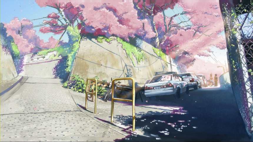 樱花盛开山区街道街景唯美图片(点击浏览下一张趣图)