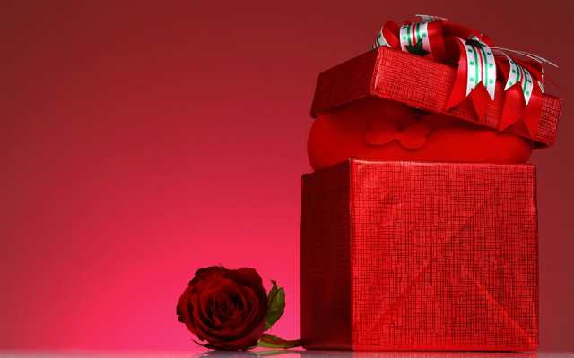 礼品盒玫瑰艺术图片(点击浏览下一张趣图)