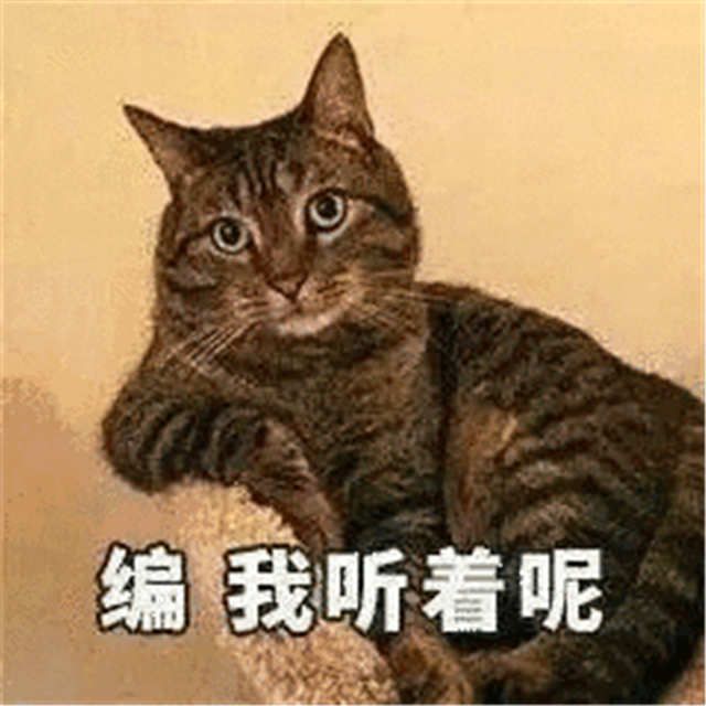 编 我听着呢（猫咪表情）(点击浏览下一张趣图)