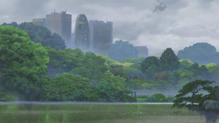 下雨的公园城市湖边图片(点击浏览下一张趣图)