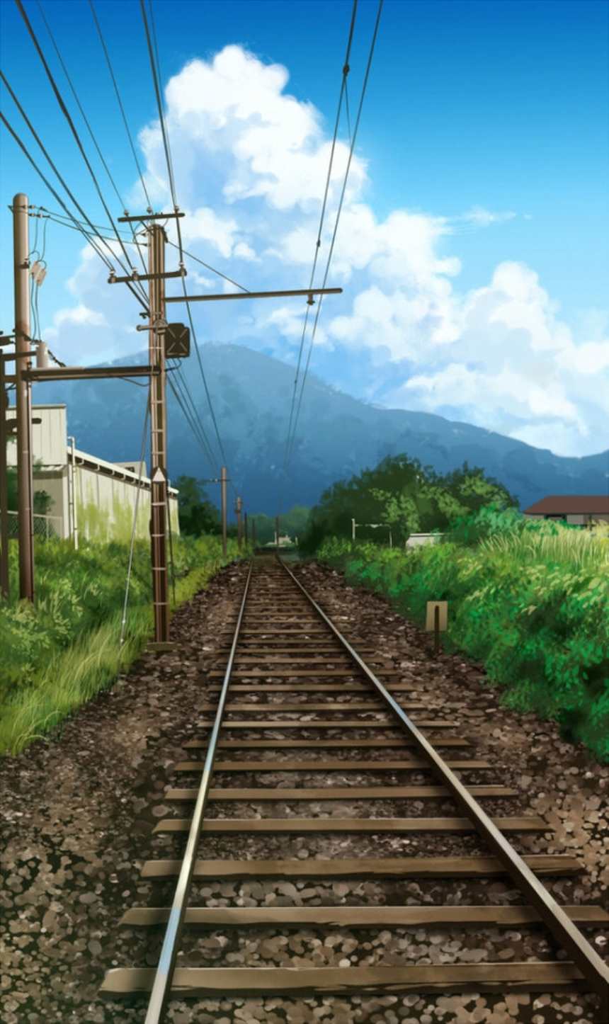 经过山村的铁轨唯美图片(点击浏览下一张趣图)