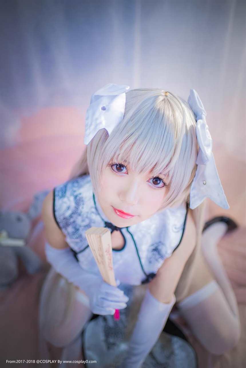 [cosplay]白金x春日野穹同人旗袍白丝足控福利穹妹cosplay番号(点击浏览下一张趣图)