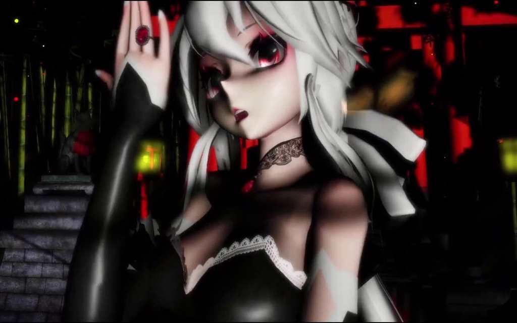 【mmd】东京不夜城 黑丝美腿旗袍弱音