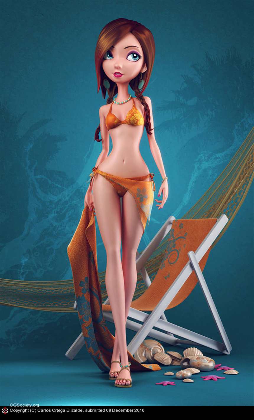 【cg作品】3d cg比基尼美女(点击浏览下一张趣图)