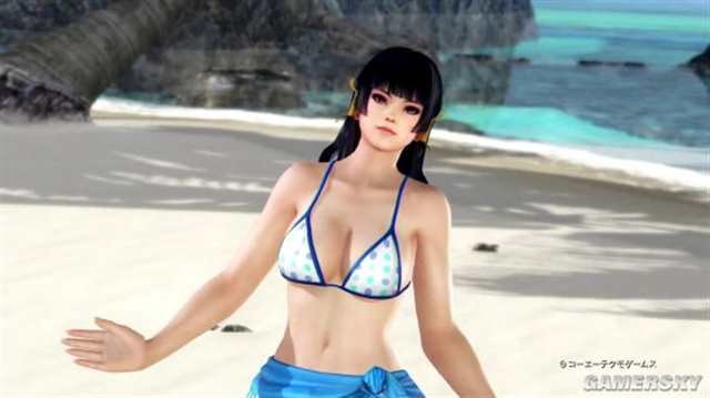 《死或生:沙滩排球3》新角色女天狗海边淋浴场面(点击浏览下一张趣图)