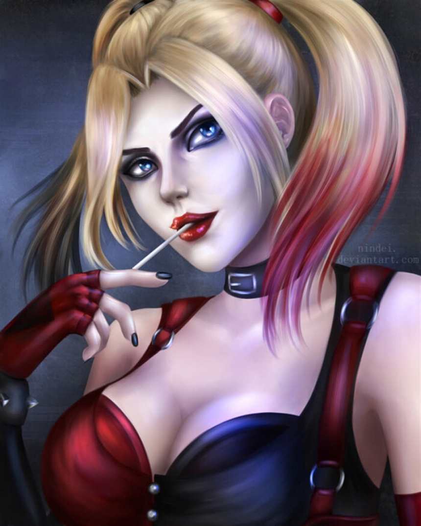 「dc漫画」反派人物 harley quinn 小丑女(点击浏览下一张趣图)