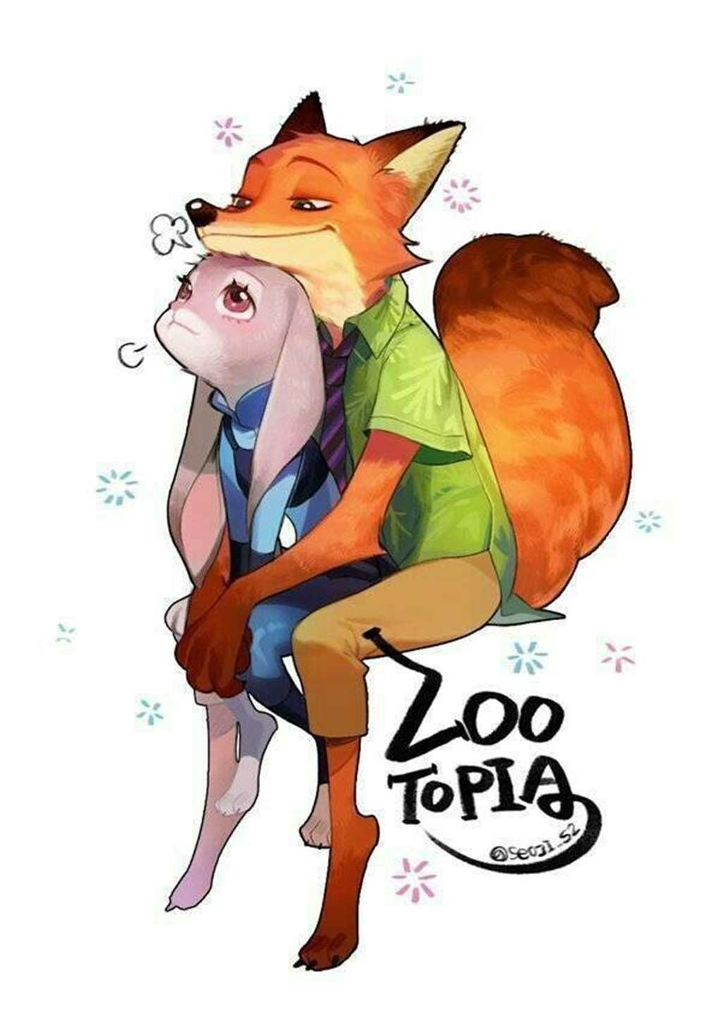 zootopia 疯狂动物城～狐兔cp同人图片(点击浏览下一张趣图)