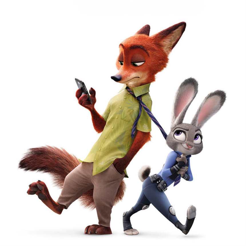 疯狂动物城兔子和狐狸 (点击浏览下一张趣图)