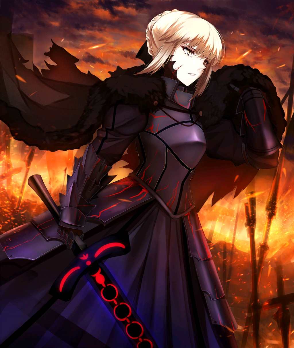 【fate hf】阿尔托莉雅潘德拉贡(saber)同人高清壁纸二期(点击浏览下一张趣图)