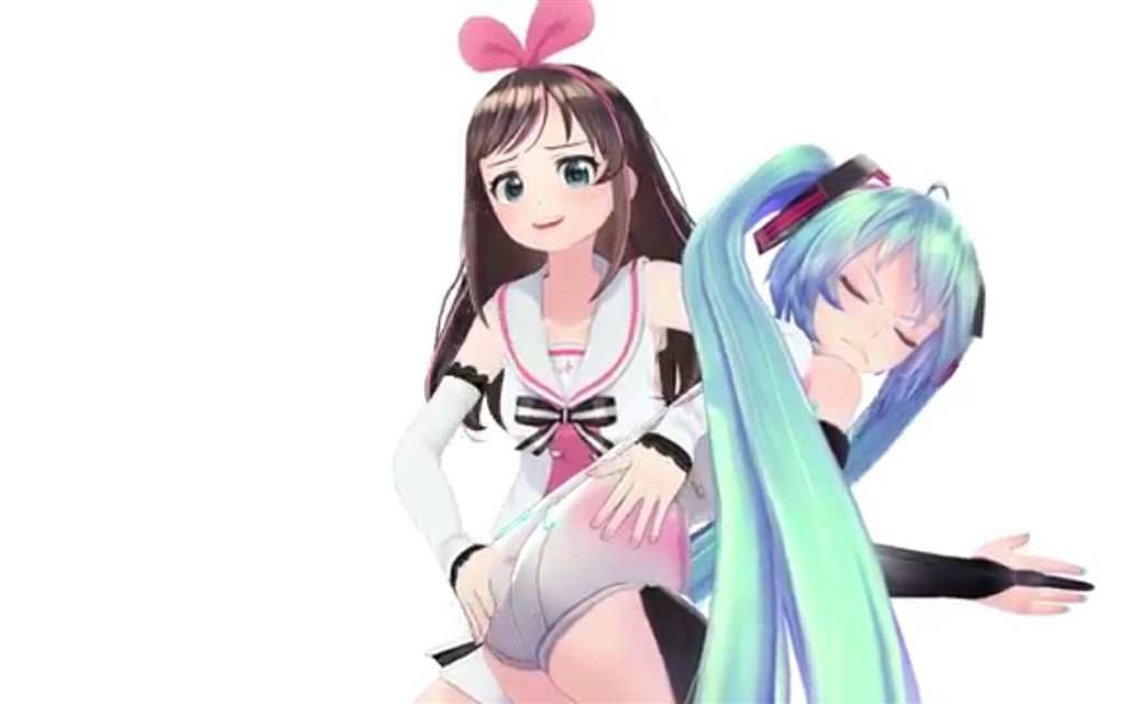 channel】kizuna ai とmikuでenergy drink (点击浏览下一张趣图)