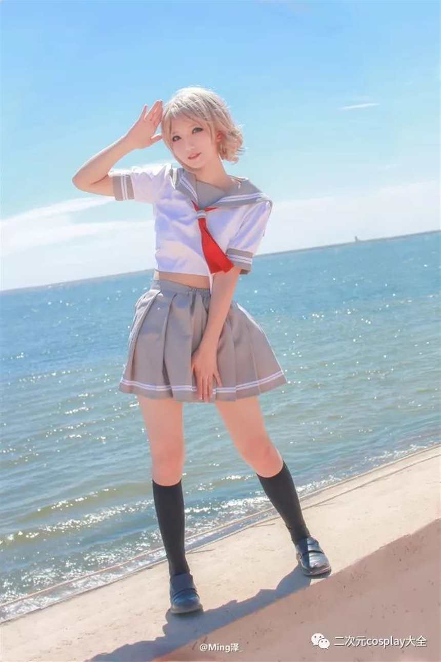 渡边曜，《LoveLive!Sunshine!!》海边与元气coser@Ming泽(点击浏览下一张趣图)