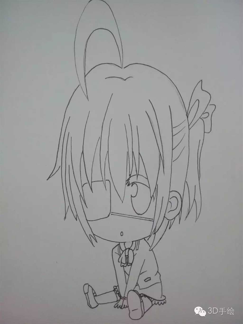 萌系列小鸟游六花动漫系列3D手绘教程